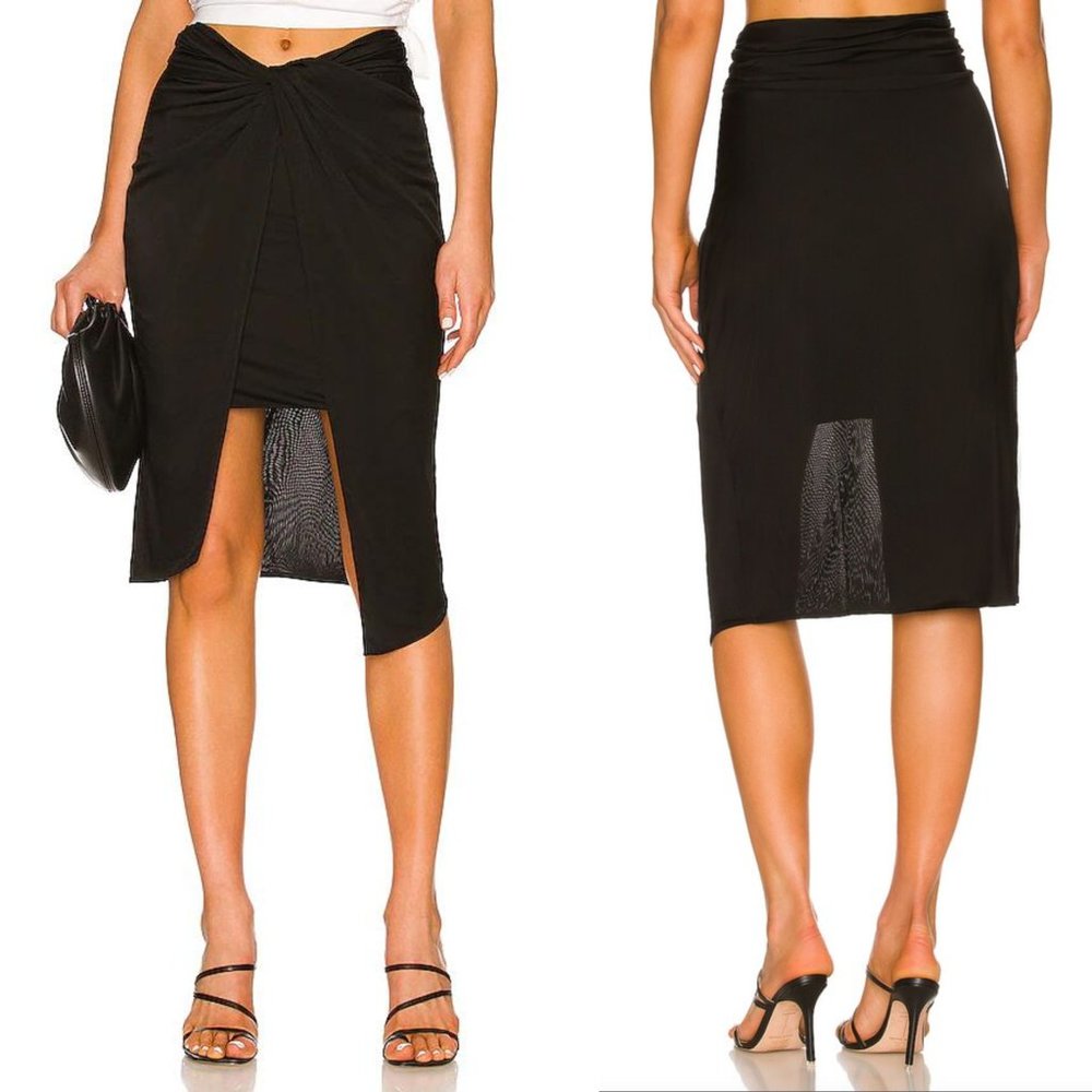 AllSaints Ara Sami Asymmetrical Midi Skirt Women's‎ 2
